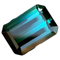 3.20 Carats Loose Tourmaline Stone Emerald Cut Natural Afghan Gemstone