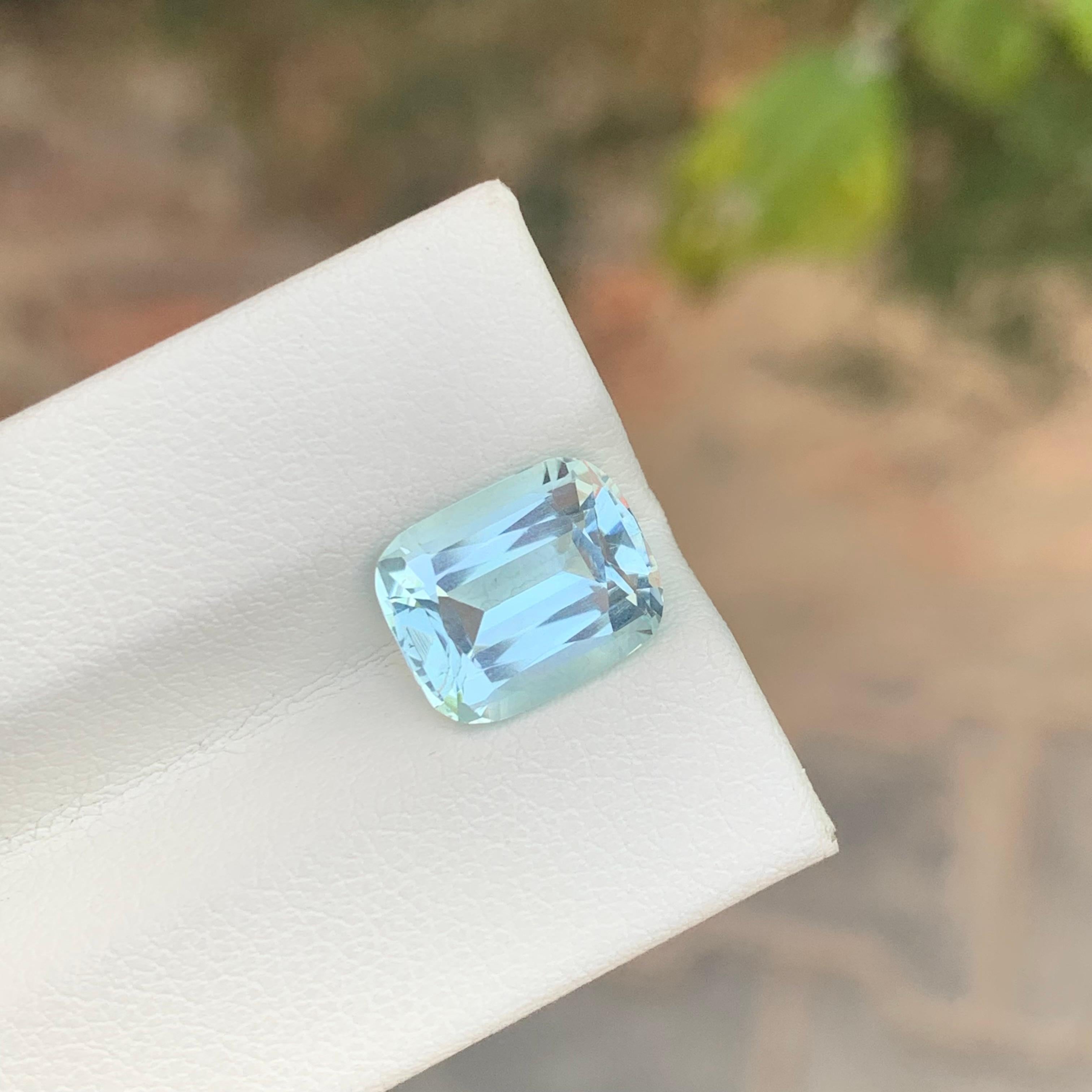 3.20 Carats Natural Loose Aquamarine Shigar Valley Pakistan Mine For Sale 7