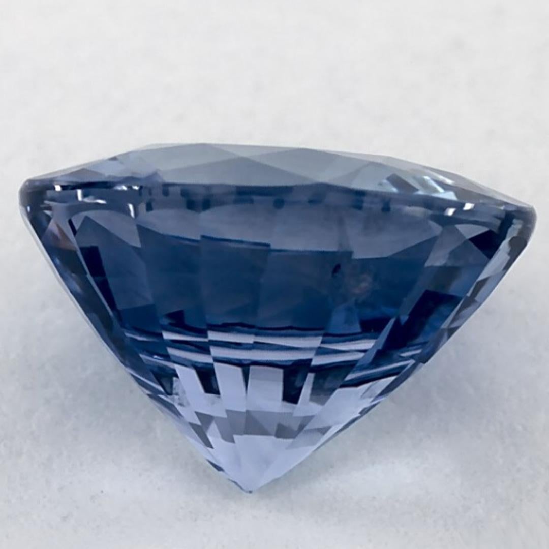 3.20 Ct Blue Sapphire Round Loose Gemstone (pierre précieuse en vrac) Neuf - En vente à Fort Lee, NJ