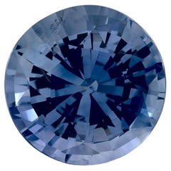 3.20 Karat Blauer runder Saphir, loser Edelstein