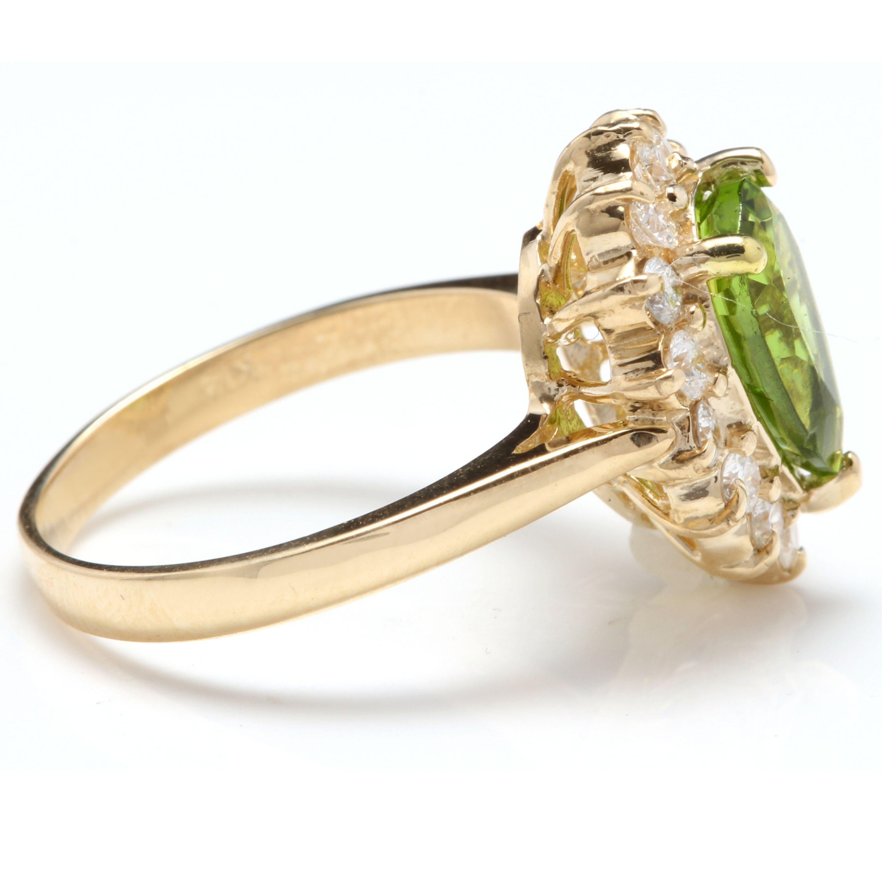 peridot ring gold