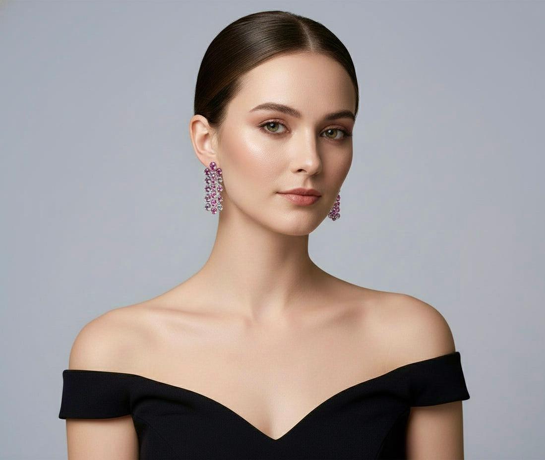 Spinel Oval Waterfall Loose Gems Set
Spinel fancy 100% natural Burma oval loose gems set palette from baby pink to hot pink and violet to purple. Ensemble pesant environ 32.00 carats, offert en vrac pour des boucles d'oreilles sensationnelles en