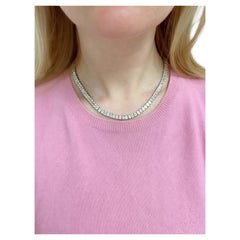 32.00 Carats Emerald Cut Diamond Necklace