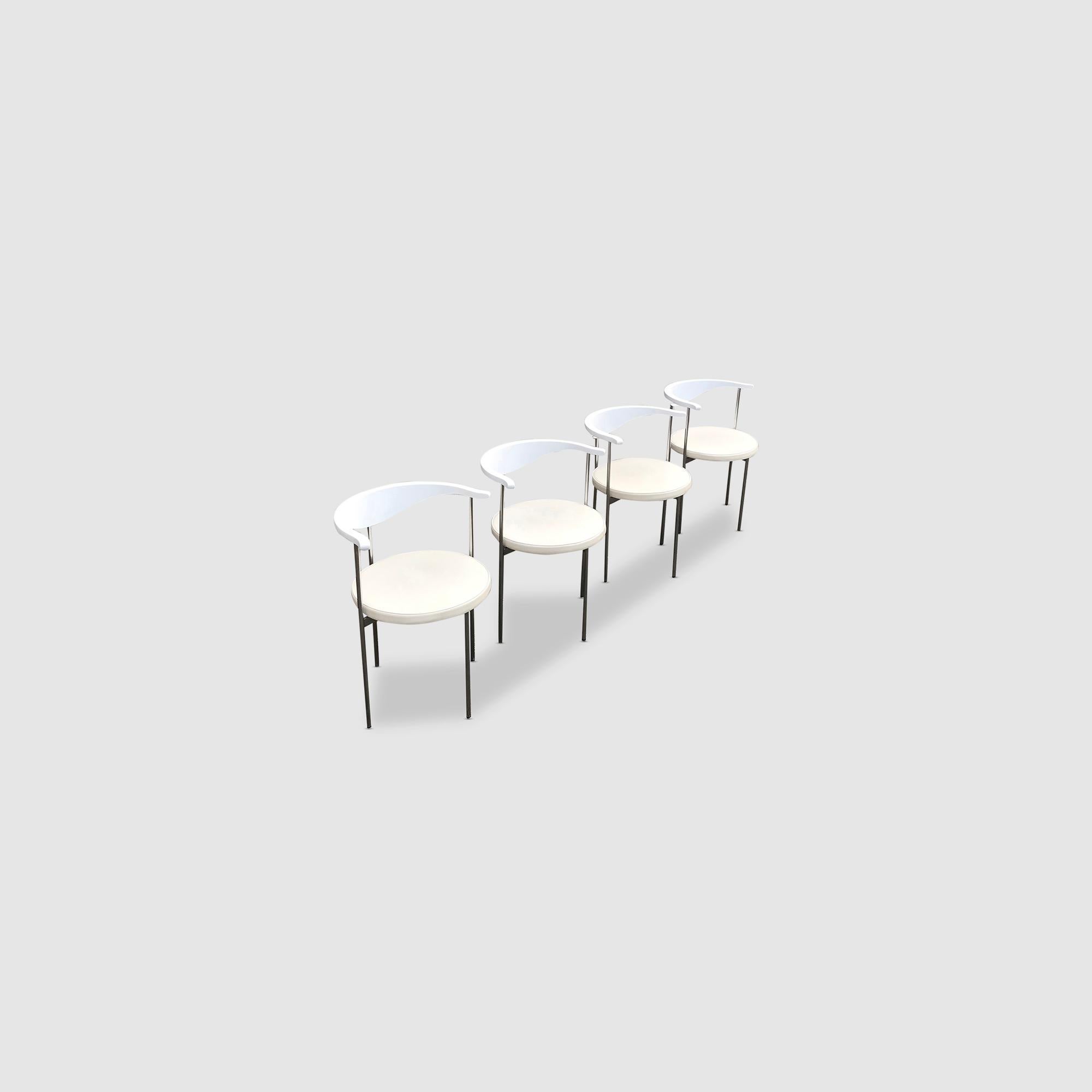 3200 dining chair by Frederik Sieck for Fritz Hansen 1960s, set of 4 5