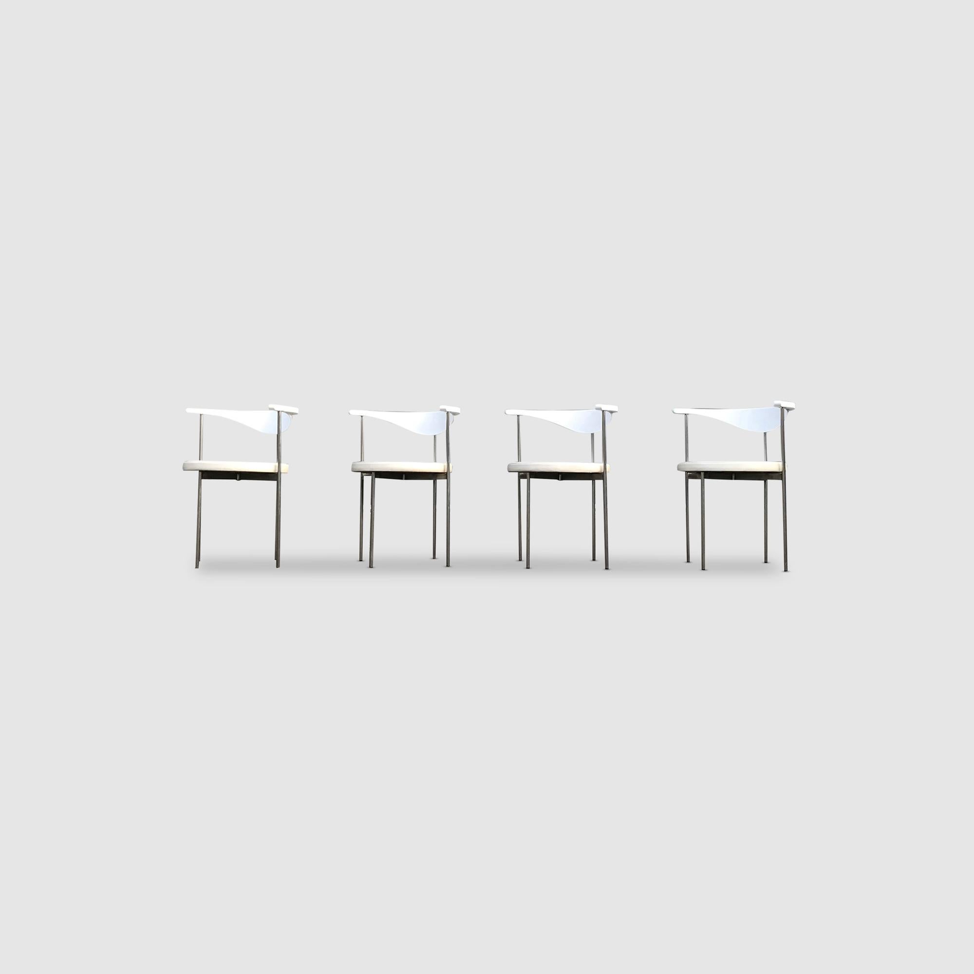 3200 dining chair by Frederik Sieck for Fritz Hansen 1960s, set of 4 8