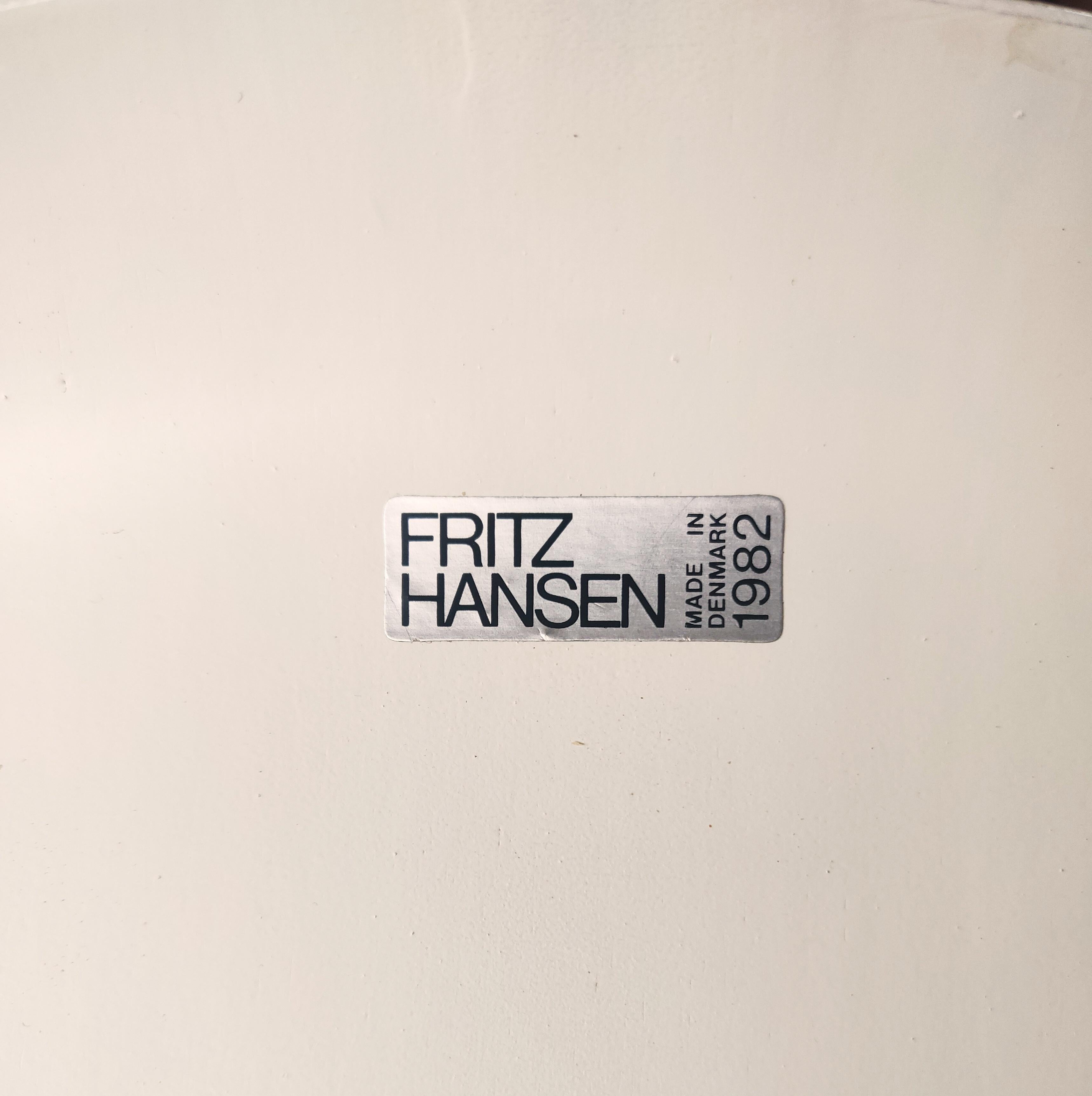 Chaise 3207 d'Arne Jacobsen pour Fritz Hansen, 1982 en vente 1