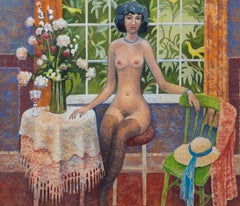 Richard Slater RI  (1927-2023) - Contemporary Watercolour, Contemplation