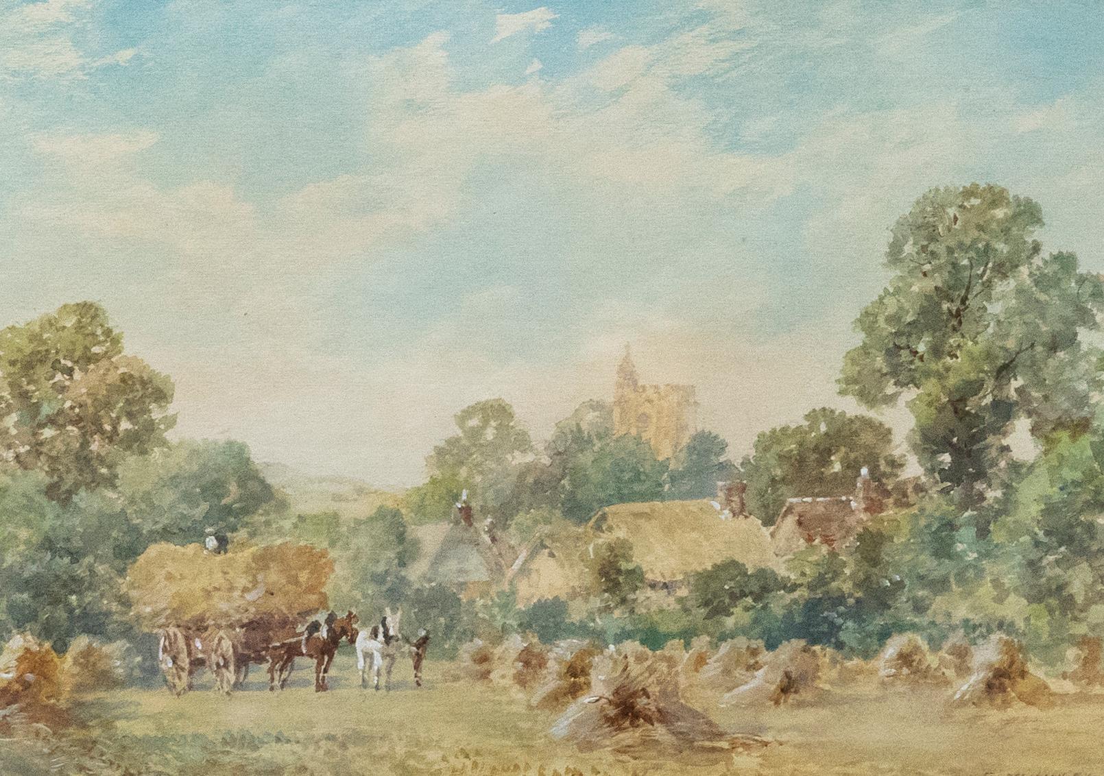 S. McKinley (b.1920) - Mid 20th Century Watercolour, Harvest Time - Art by Unknown
