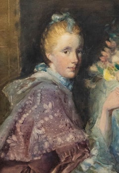 After Allen Ramsay - Watercolour, Portrait of Margaret Lindsay Ramsay