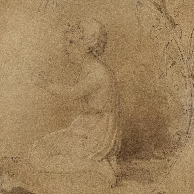 Attribut. Thomas Stothard (1755-1834) – Feines Aquarell aus dem 18. Jahrhundert, in Reeds im Angebot 3