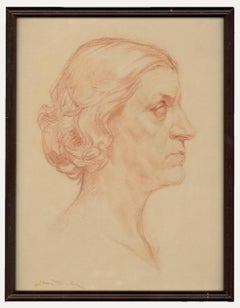 Jean Dulac (1902-1968) - 1942, Aquarelle, Portrait de D'Adrienne Dulac-Riche