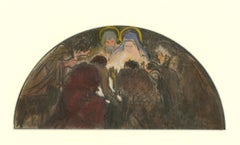 Jean Dulac (1902-1968) - 1937 Pastel, L’adoration des Bergers
