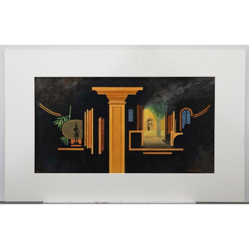 Trevor Frankland (1931-2011) - 20th Century Gouache, Temple Interior - Art by Unknown