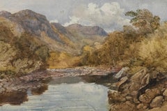 Attrib. David Cox Jr ARWS - Framed Late 19th Century Watercolour, Dolwyddelan
