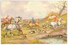 Wilfred Knox (1884-1966)  - Early 20th Century Watercolour, Hounds & the Hunt