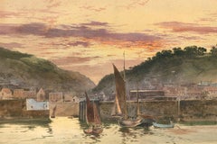 Attribut. Richard Henry Fuller (1822-1871) - Aquarell des 19. Jahrhunderts, St Aubin