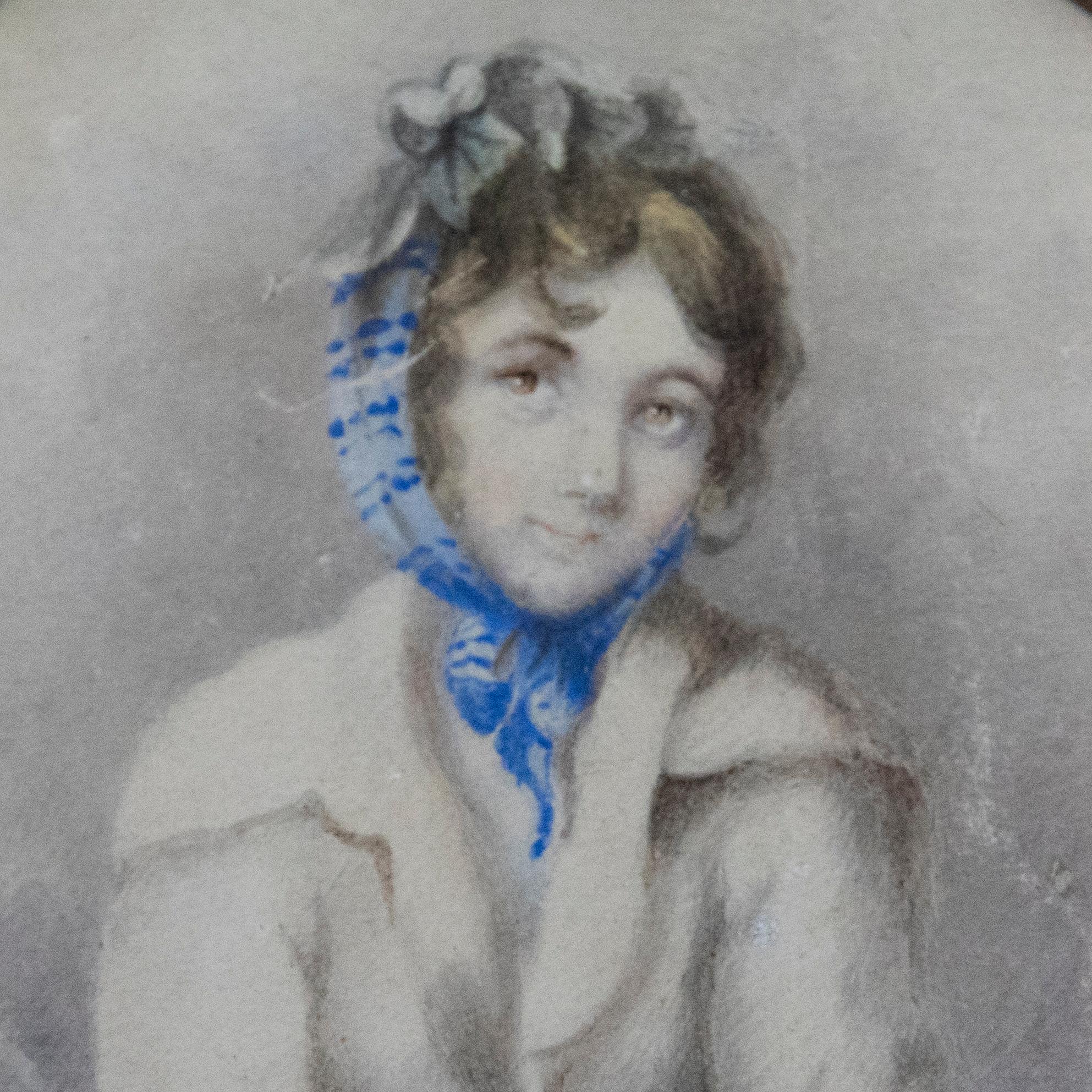 Attrib. William Hamilton RA (1751-1801) Watercolour, The Little Fortune Teller For Sale 3