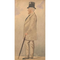 Attrib. Richard Dighton (1795-1880) - Watercolour, Richard Tattersall