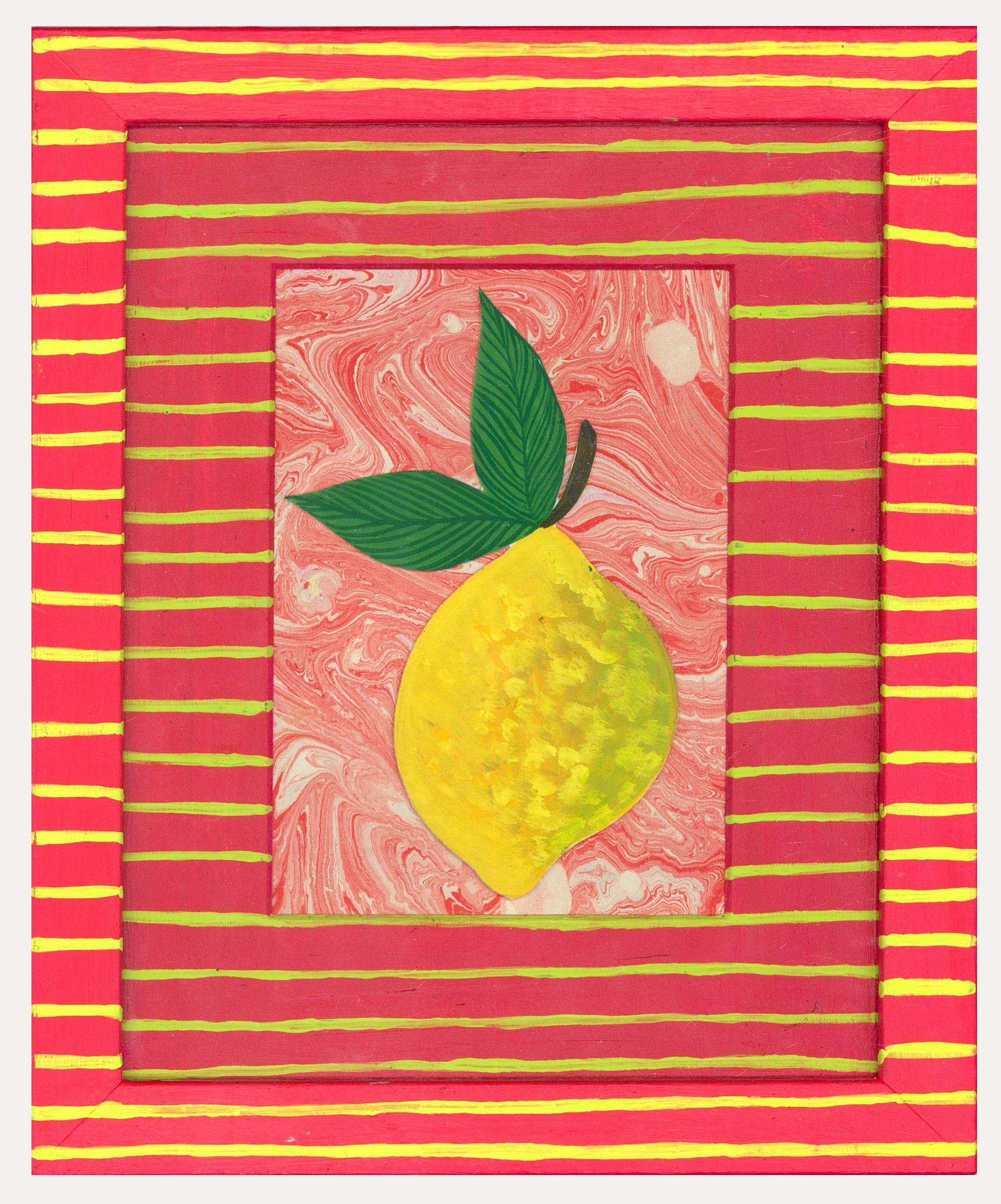 Still-Life de Unknown - Jemma Jamie - Gouache Contemporáneo, El Humilde Limón