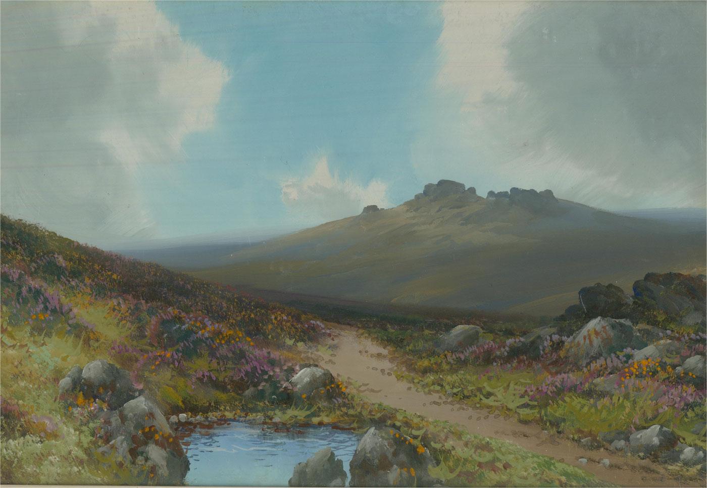 Reginald Daniel Sherrin (1891-1971) - Mid 20th Century Gouache, View in Dartmoor - Art by Unknown