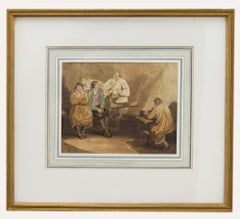 Attrib. James Ward R.A. (1769-1859) - Watercolour, Evening at the Inn