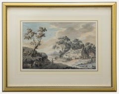 Joshua Gosselin (1739-1813) - 1772 Watercolour, The Wayside Cottage