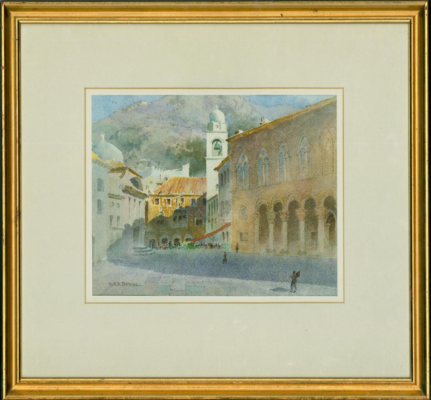 Unknown Landscape Art - Henry Richard Donne (1860-1949) - Watercolour, President's Palace, Dubrovnik