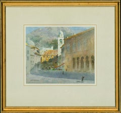 Antique Henry Richard Donne (1860-1949) - Watercolour, President's Palace, Dubrovnik