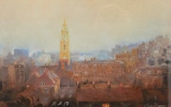 A. Ruskin-Browne - Framed 20th Century Pastel, Morning Light, Bristol