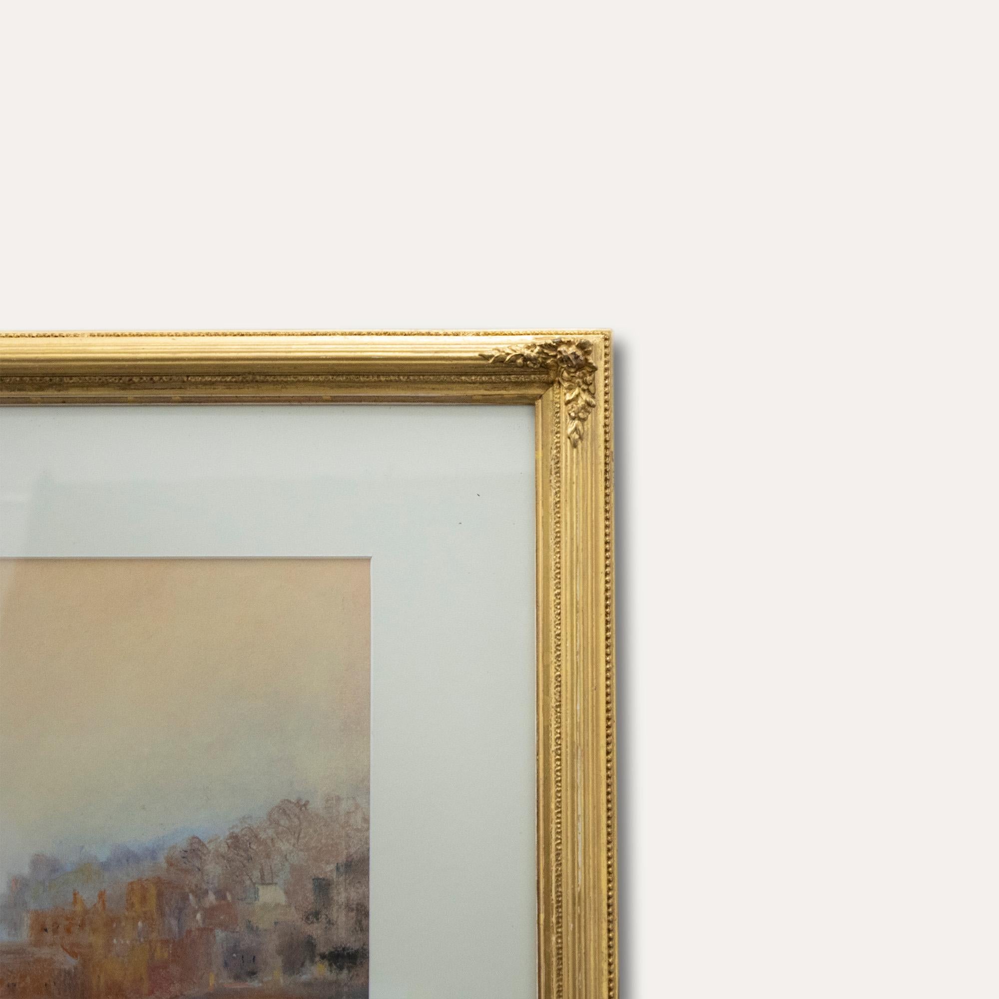  A. Ruskin-Browne - Framed 20th Century Pastel, Morning Light, Bristol For Sale 1
