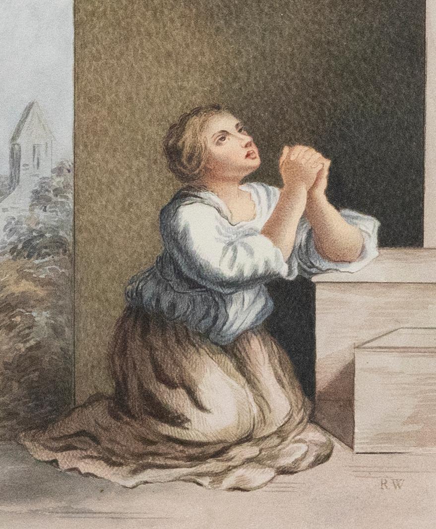 Richard Westall RA (1765-1836) - Early 19th Century Watercolour, A Prayer For Sale 1