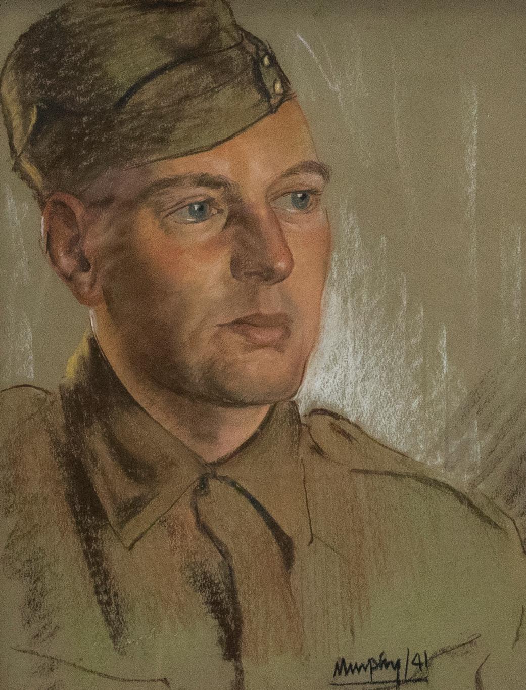 Murphy - 1941 Pastel, A Soldier - Art by Unknown