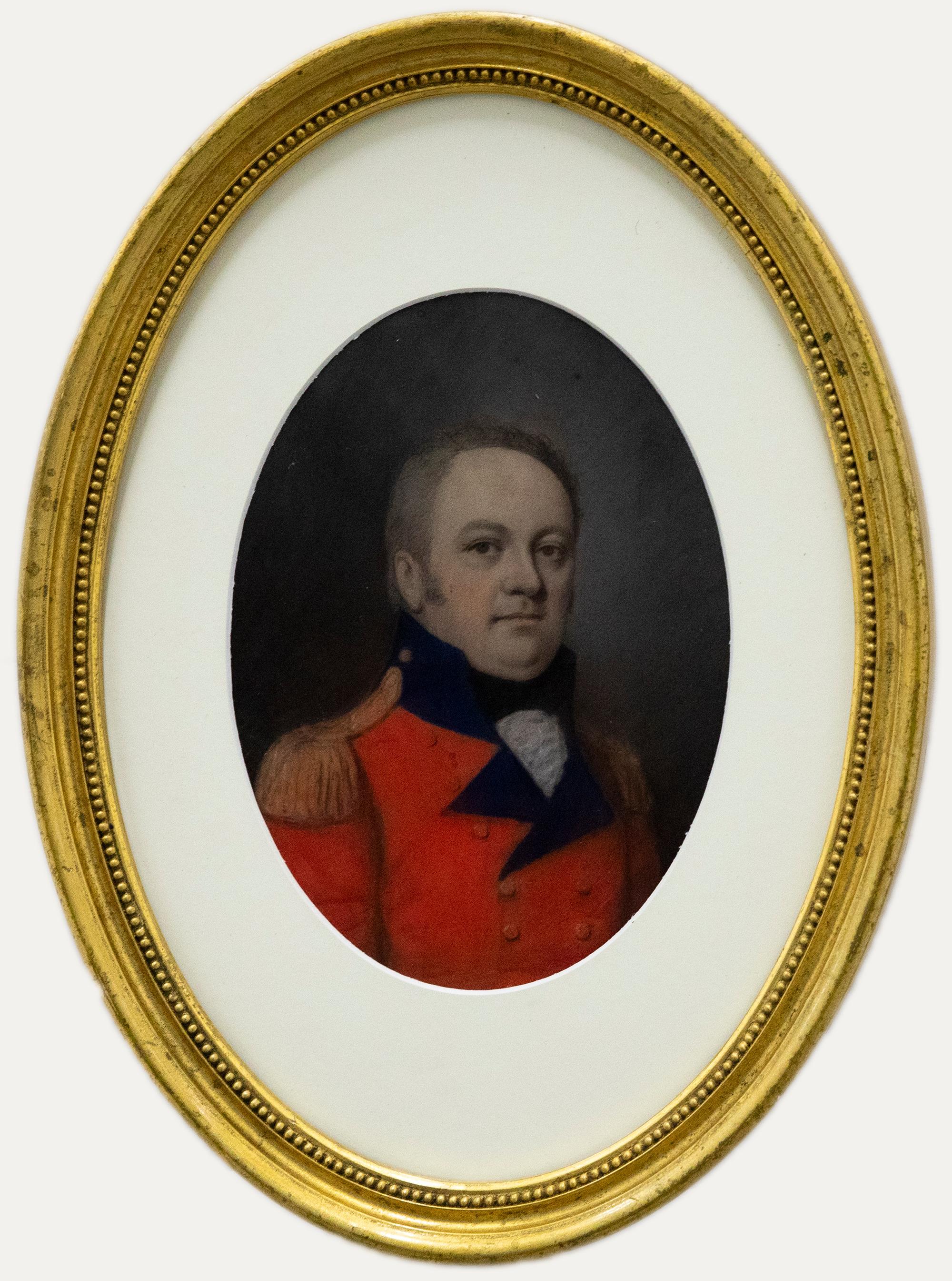 Unknown Portrait – Aquarell des frühen 19. Jahrhunderts – Porträt von Hon Robert Ward