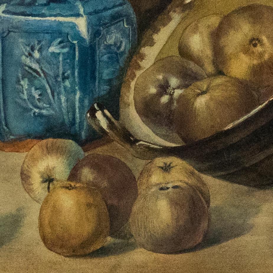 Framed Late 19th Century Watercolour - Still life with Chinese Jar 1