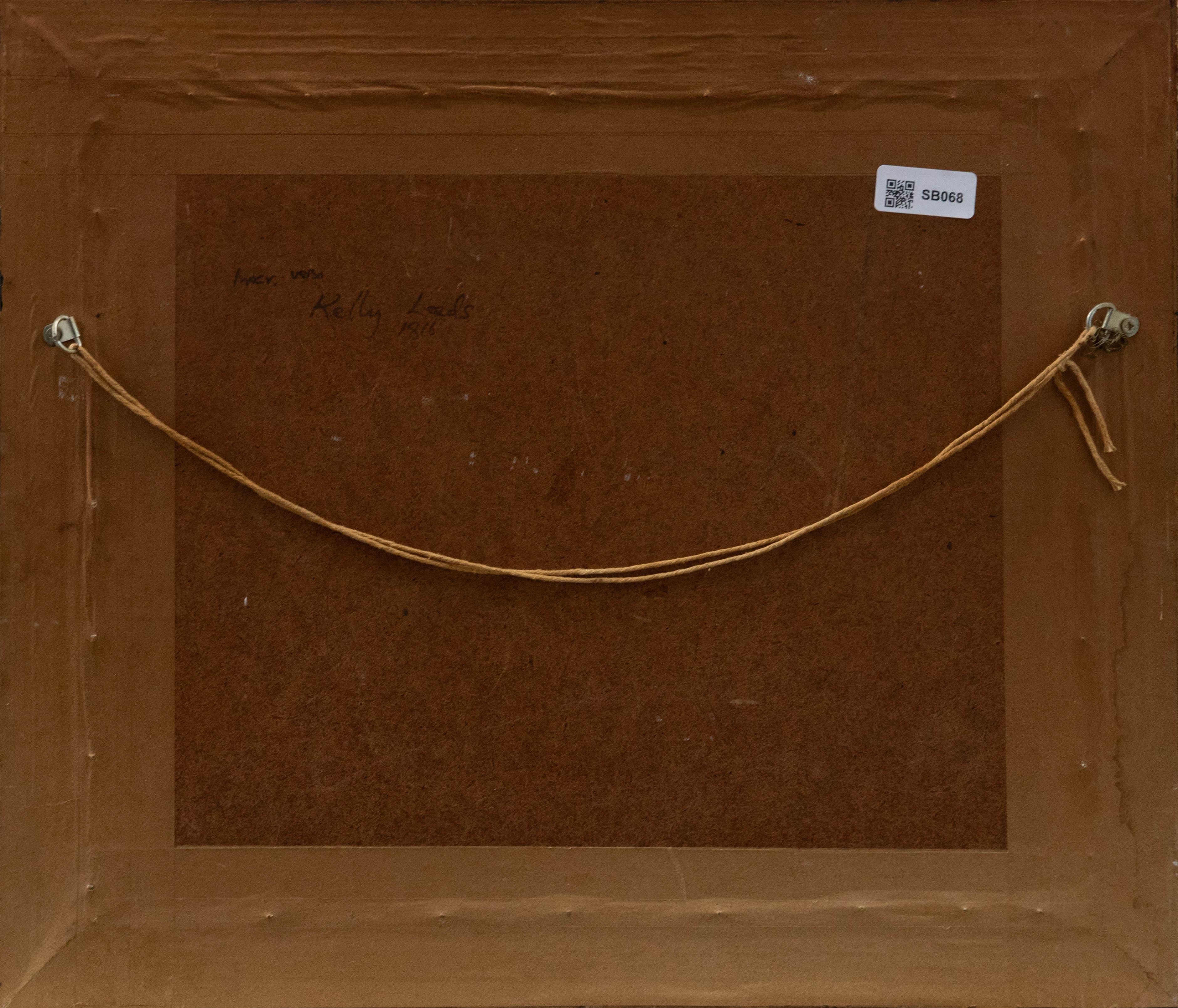 Aquarelle de l'English School du 19e siècle - Nature morte aux fruits et aux noix 1