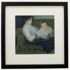 1915 Watercolour - Mother and Child