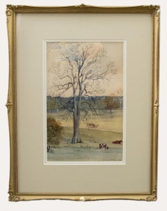 Framed Late 19th Century Watercolour - Escrick Park