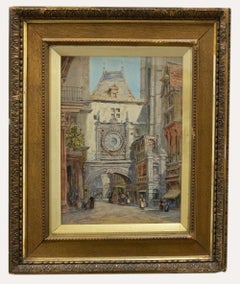Antique Hubert James Medlycott (1841-1920) - 1901 Watercolour, Rouen