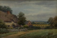 Harold Lawes (1865-1940) - Framed Early 20th Century Watercolour, End of Day