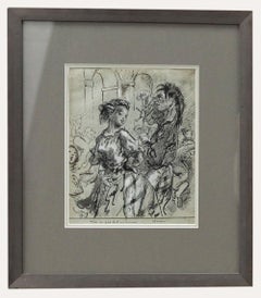 Salomon Guillaume Counis (1785-1859) - 19th Century Pen & Ink, The Puppeteer