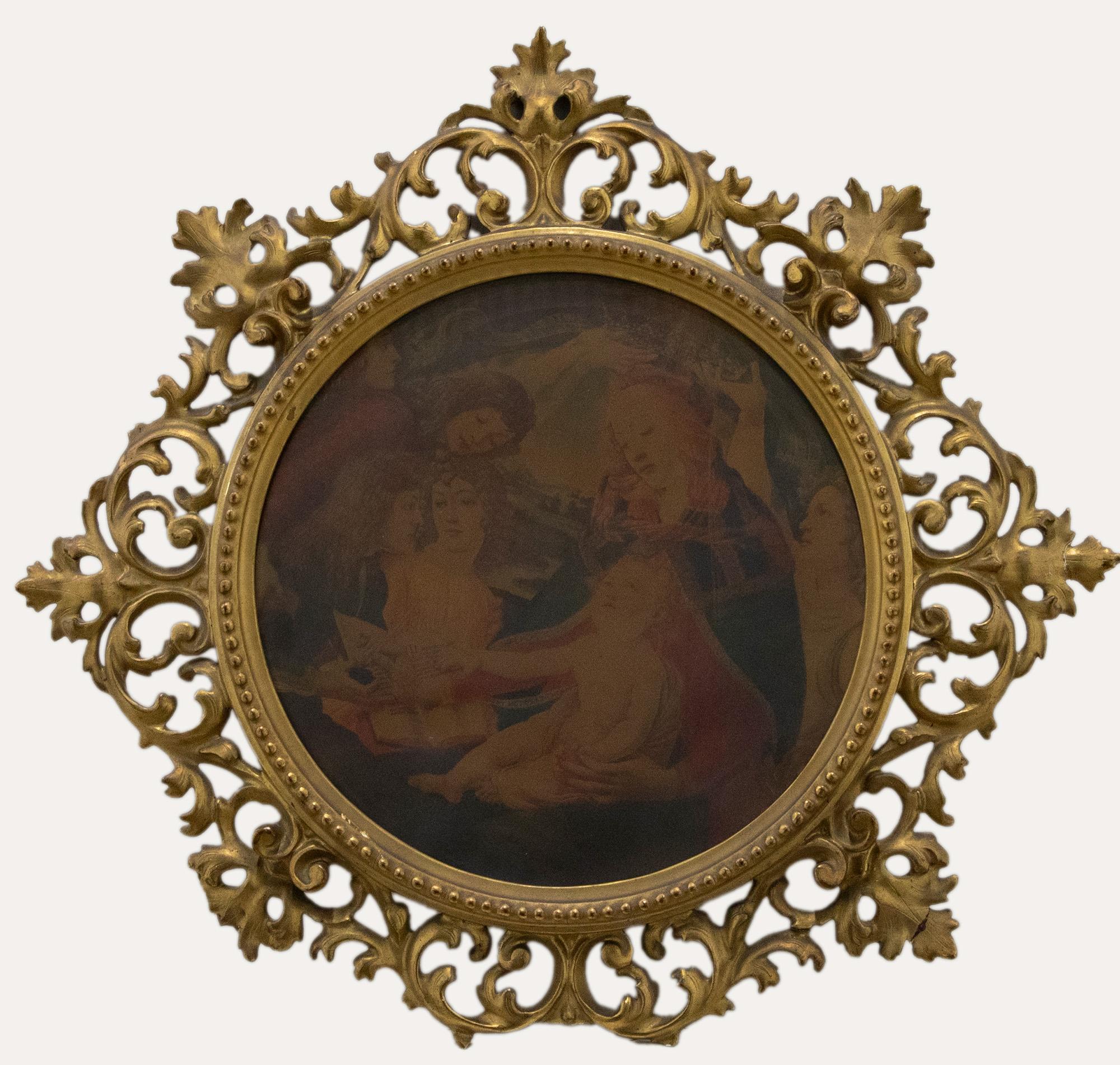 Italienischer Florentiner Bilderrahmen aus dem späten 19. – Art von Unknown