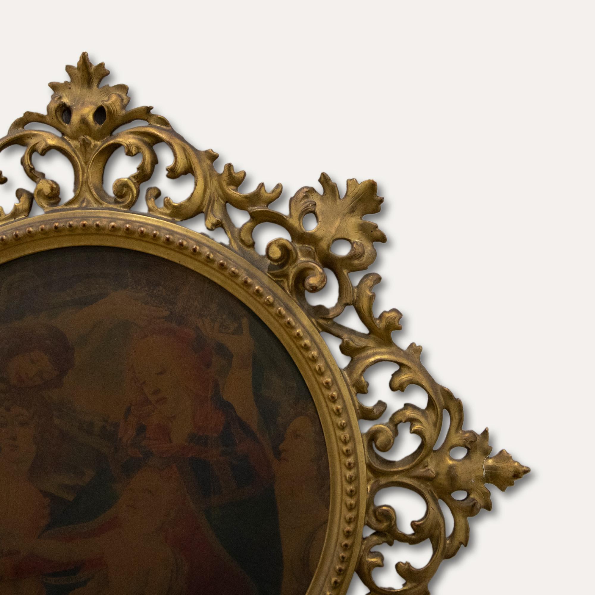 Italian Late 19th Century Florentine Picture Frame For Sale 3