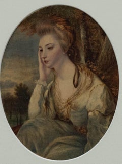 Early 19th Century Watercolour - Reflective Beauty