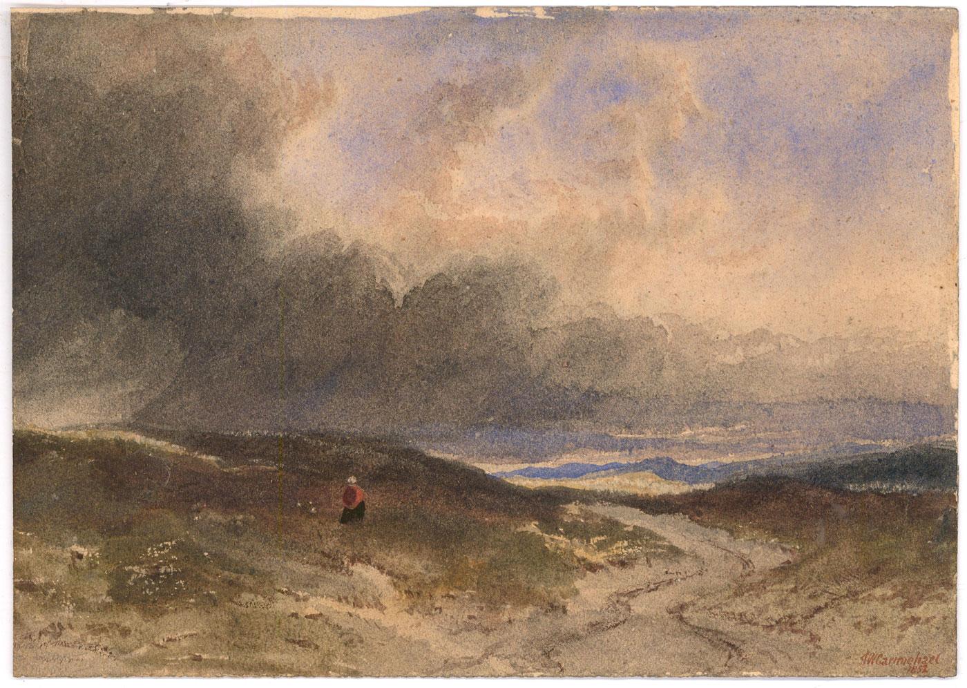 James Wilson Carmichael (1800-1868) - 1852 Watercolour, By the Sea For Sale 1