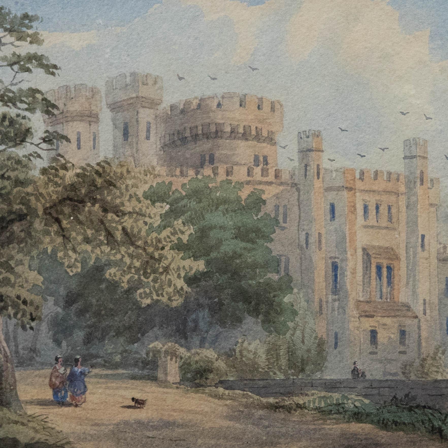 George Pyne (1800-1884) - Aquarell aus der Mitte des 19. Jahrhunderts, The Castle Grounds im Angebot 3