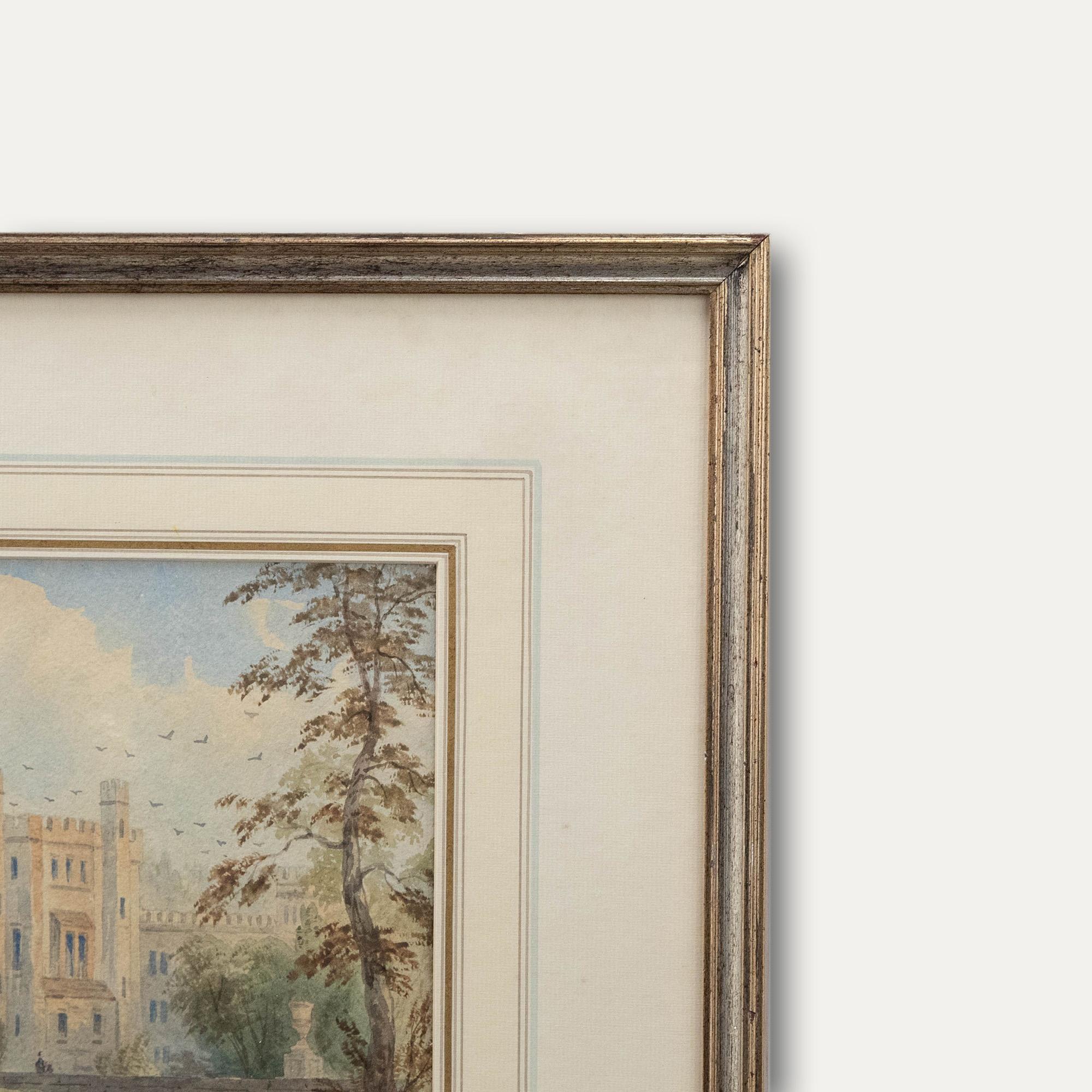 George Pyne (1800-1884) - Mid 19th Century Watercolour, The Castle Grounds For Sale 4