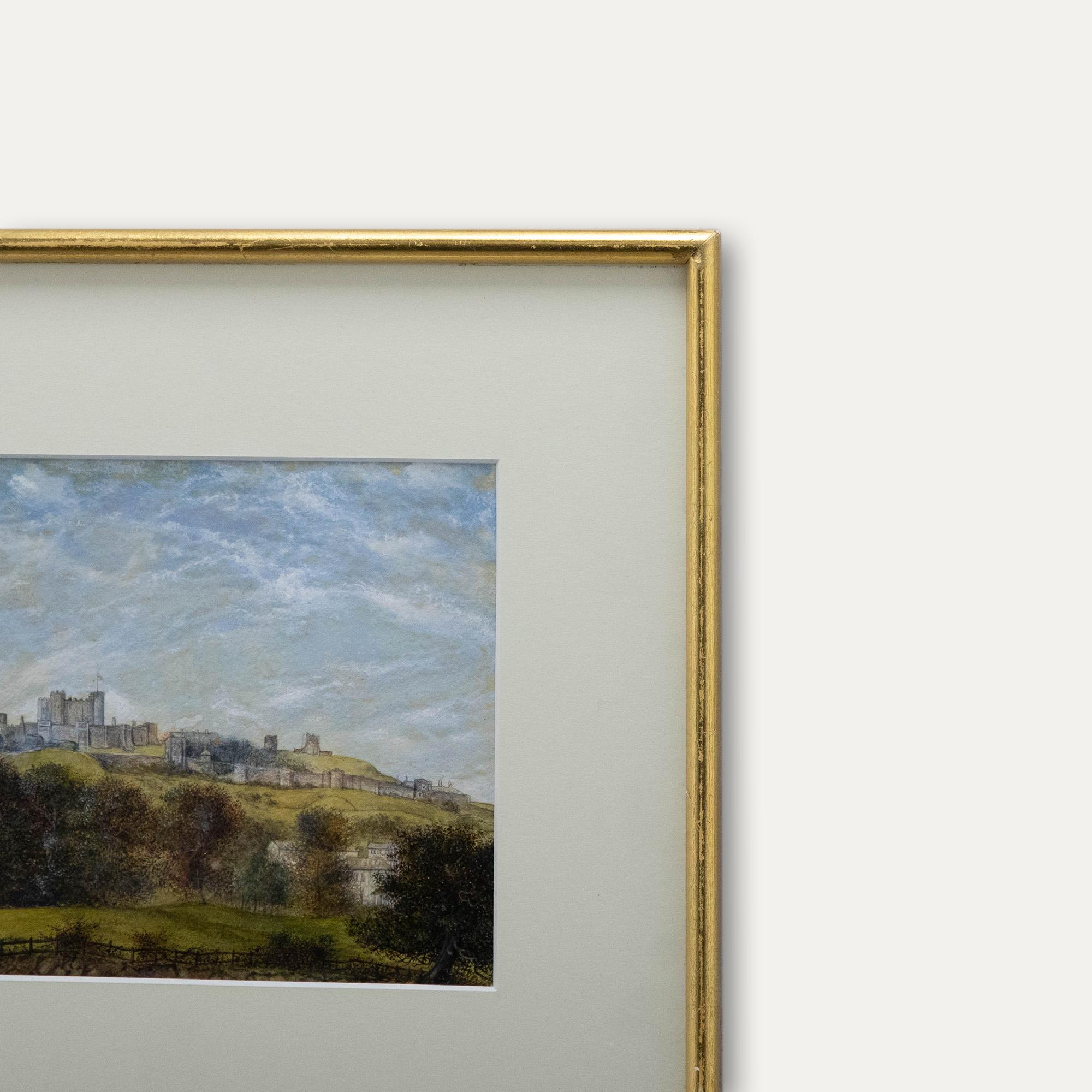 Attrib. James Robert Thompson - Framed 19th Century Watercolour, Dover Castle For Sale 2