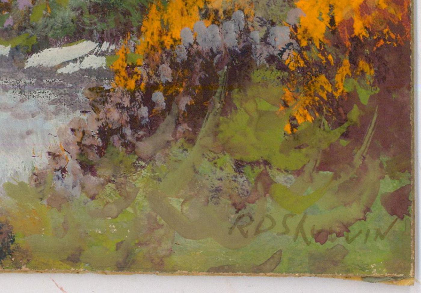 Reginald Daniel Sherrin (1891-1971) - Guazzo dei primi del Novecento, Brughiera 2