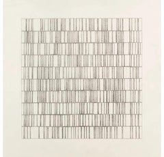 Ohne Titel X (Linienmotiv), Bleistift auf Papier Zeichnung von Jon Probert, 2022