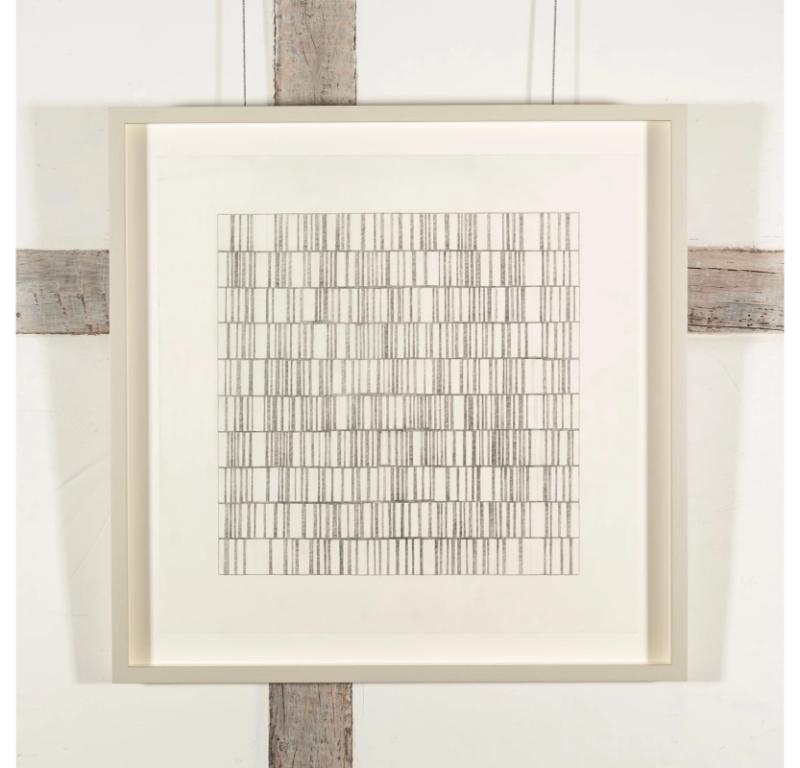 Untitled X (Linear Motif), Pencil on Paper Drawing by Jon Probert, 2022 For Sale 1